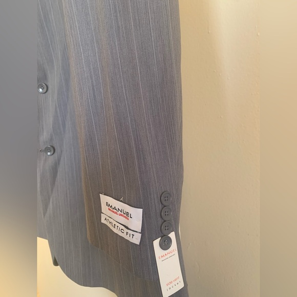 EMMANUEL UNGARO Men’s (Italian Import) Worsted Wool Suit Jacket-Sz 44XL/36 Grey